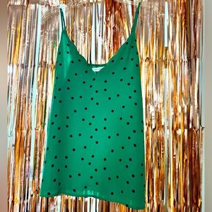 Green Polka Dot Cami